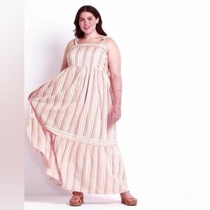 Lane Bryant Multicolor Striped Maxi Dress